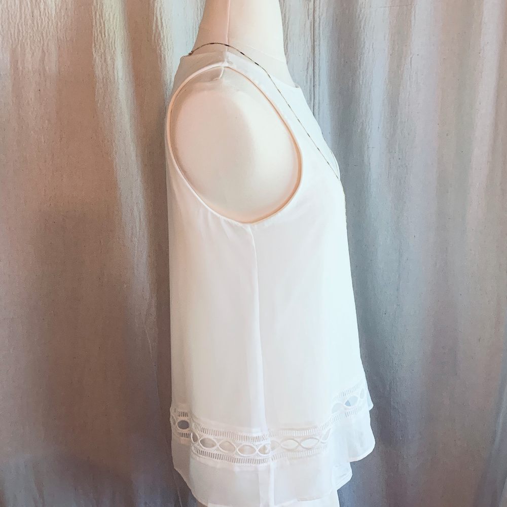White House Black Market Asymetrical Blouse - Picture 4 of 8